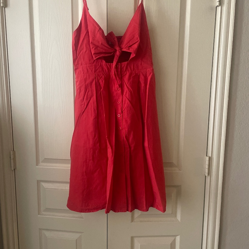 Red summer dress